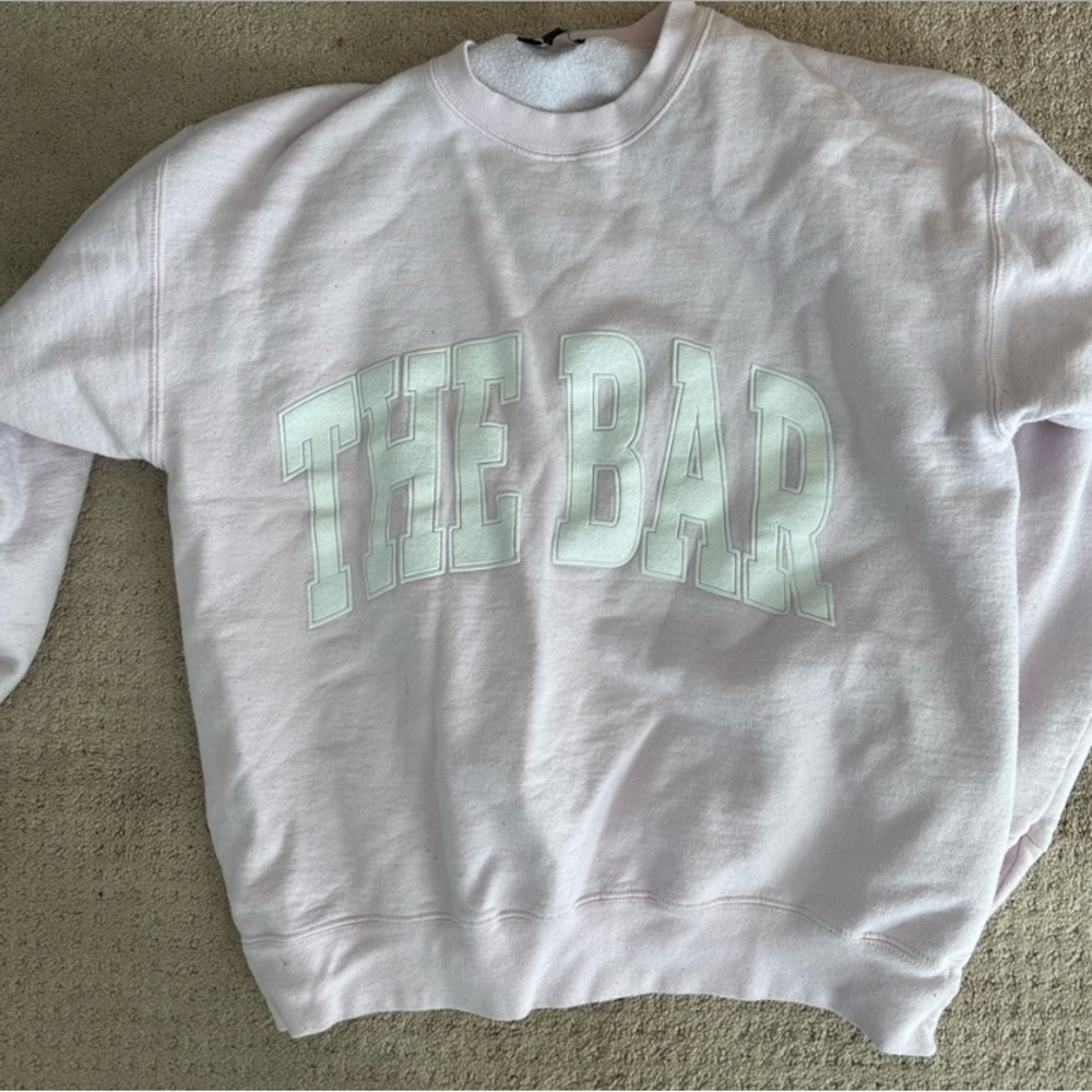 The Bar Pink Varsity Sweatshirt - Used